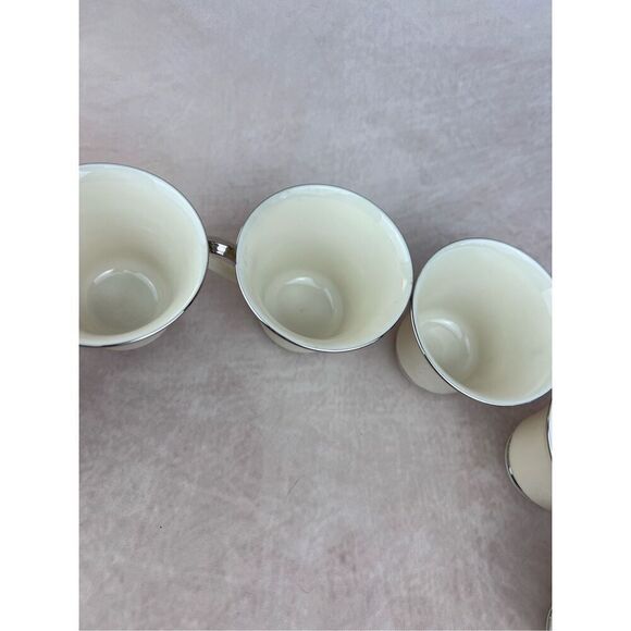 Lenox Moonspun Tea Cups Set of 6 - Picture 5 of 10